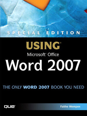 cover image of Special Edition Using Microsoft Office Word 2007